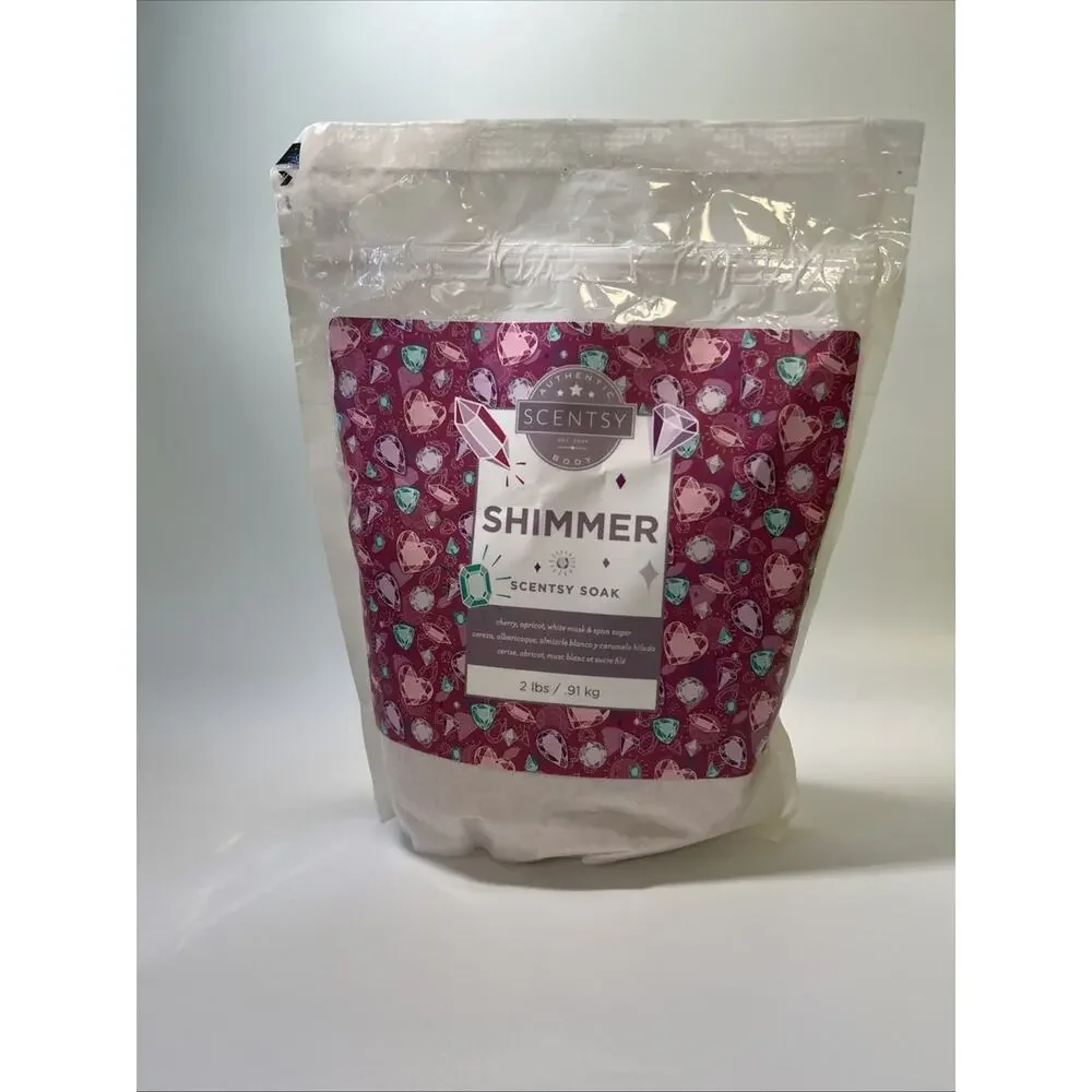 Rare Retired Scentsy Shimmer‎ Bath Soak Epsom Himalayan Salts 2 Lbs New Sealed